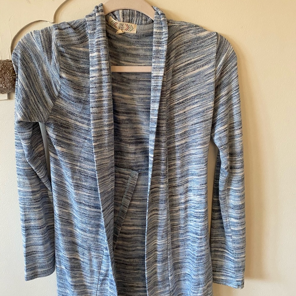 Multi-Blue Colored Cardigan